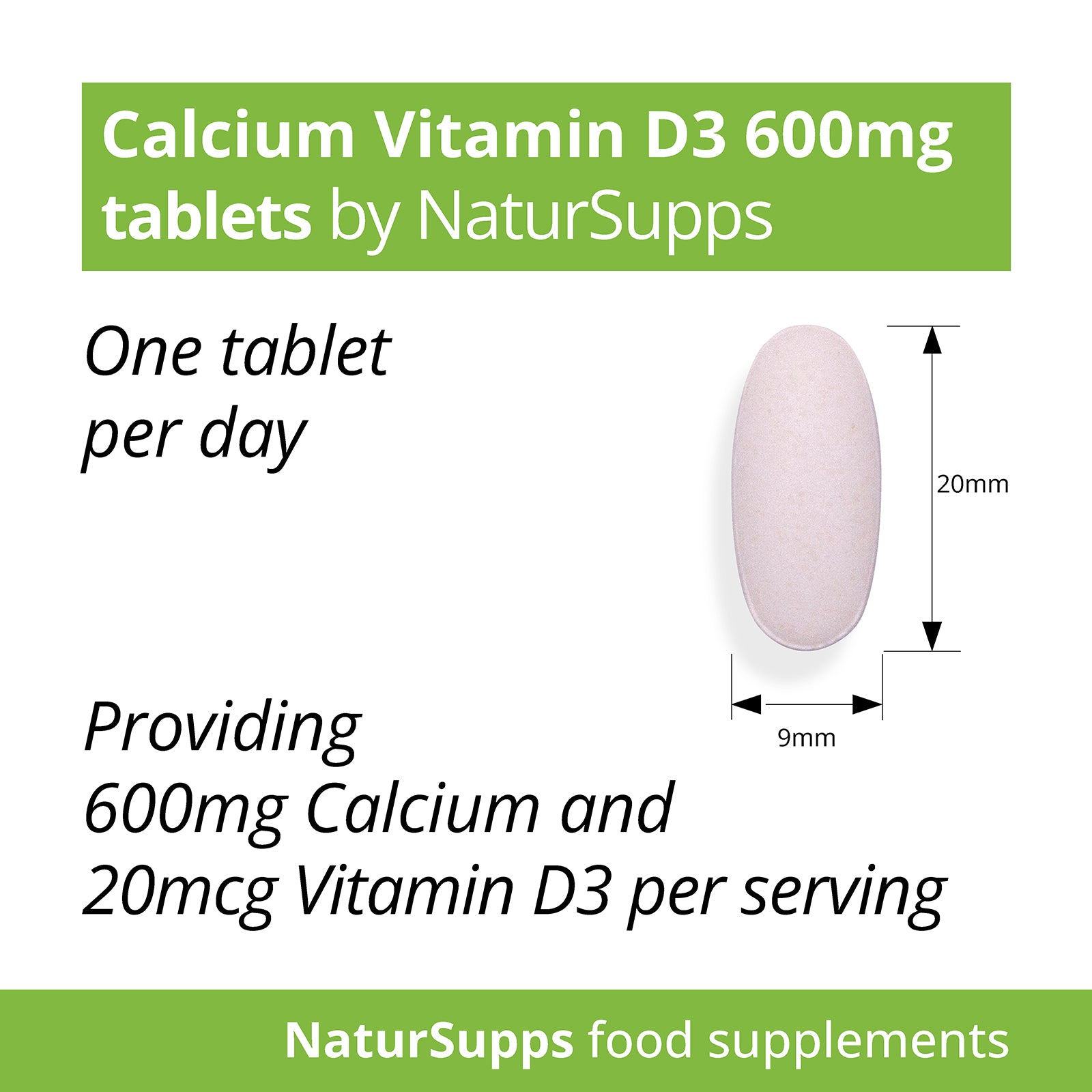 Calcium 600mg & Vitamin D3