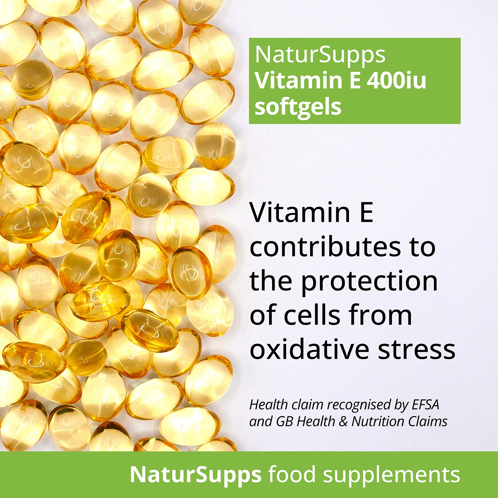 Vitamin E 400iu Capsules, High Absorption Vitamin E Oil in Easy to Swallow Softgels